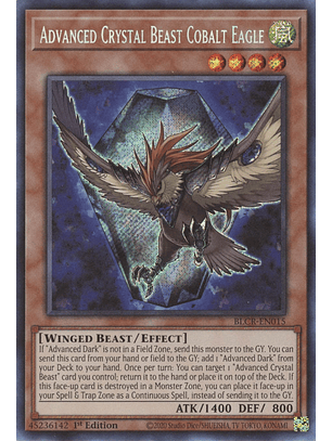 Advanced Crystal Beast Cobalt Eagle - BLCR-EN015 - Secret Rare