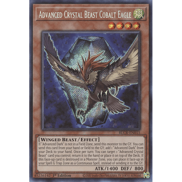 Advanced Crystal Beast Cobalt Eagle - BLCR-EN015 - Secret Rare