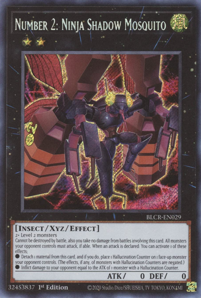 Number 2: Ninja Shadow Mosquito - BLCR-EN029 - Secret Rare 1