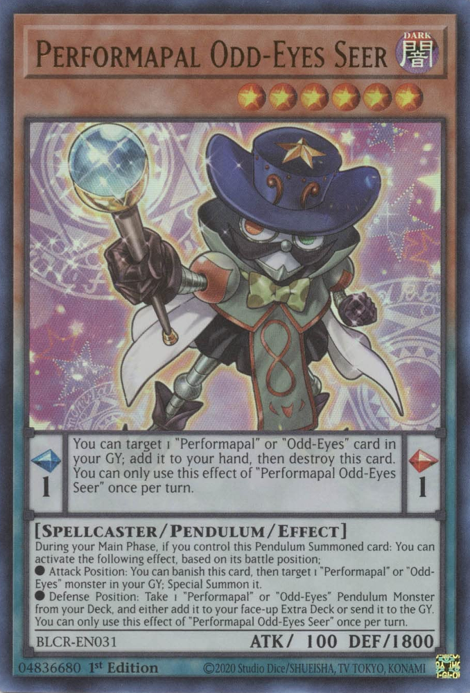 Performapal Odd-Eyes Seer - BLCR-EN031 - Ultra Rare 1