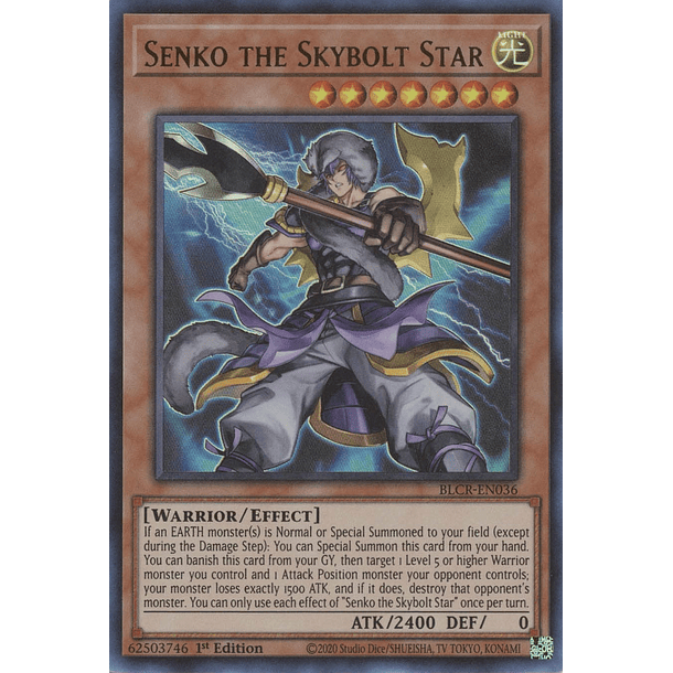 Senko the Skybolt Star - BLCR-EN036 - Ultra Rare