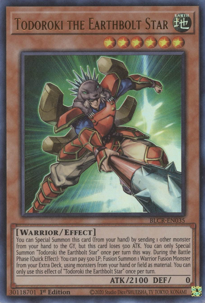 Todoroki the Earthbolt Star - BLCR-EN035 - Ultra Rare 1