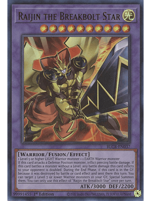 Raijin the Breakbolt Star - BLCR-EN037 - Ultra Rare