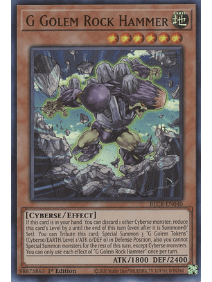 G Golem Rock Hammer - BLCR-EN040 - Ultra Rare