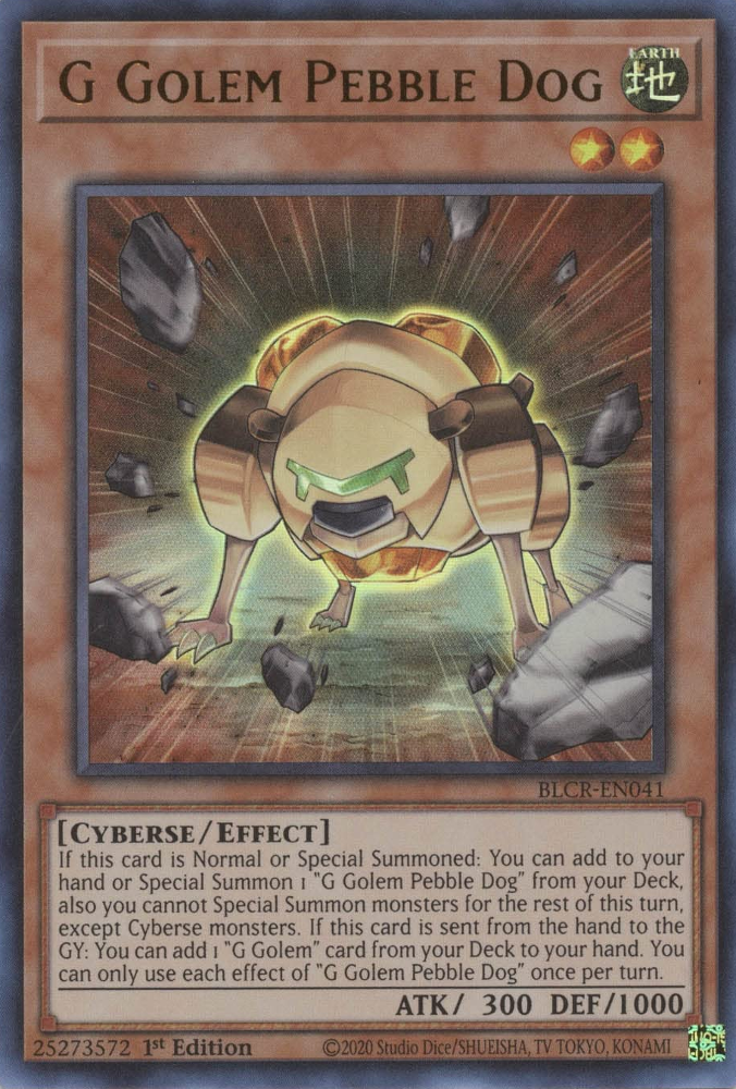 G Golem Pebble Dog - BLCR-EN041 - Ultra Rare 1