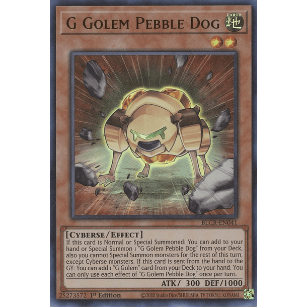 G Golem Pebble Dog - BLCR-EN041 - Ultra Rare
