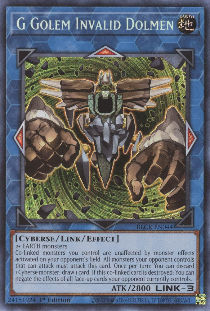 G Golem Invalid Dolmen - BLCR-EN044 - Secret Rare 1