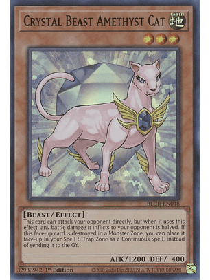 Crystal Beast Amethyst Cat - BLCR-EN048 - Ultra Rare