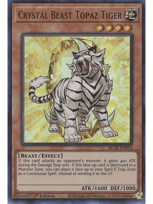 Crystal Beast Topaz Tiger - BLCR-EN050 - Ultra Rare