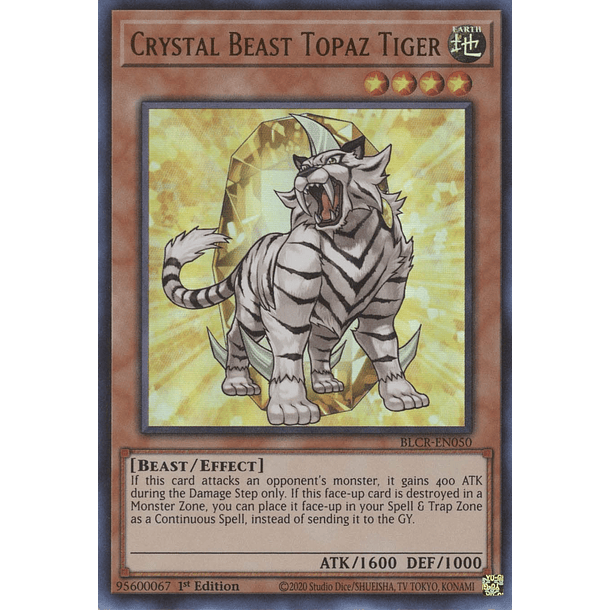 Crystal Beast Topaz Tiger - BLCR-EN050 - Ultra Rare