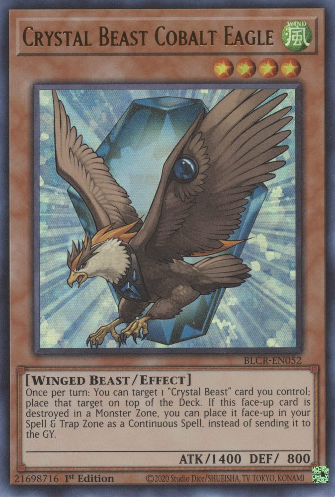 Crystal Beast Cobalt Eagle - BLCR-EN052 - Ultra Rare 1