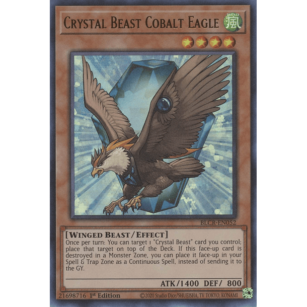 Crystal Beast Cobalt Eagle - BLCR-EN052 - Ultra Rare