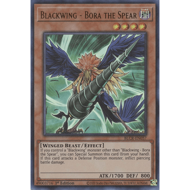 Blackwing - Bora the Spear - BLCR-EN057 - Ultra Rare