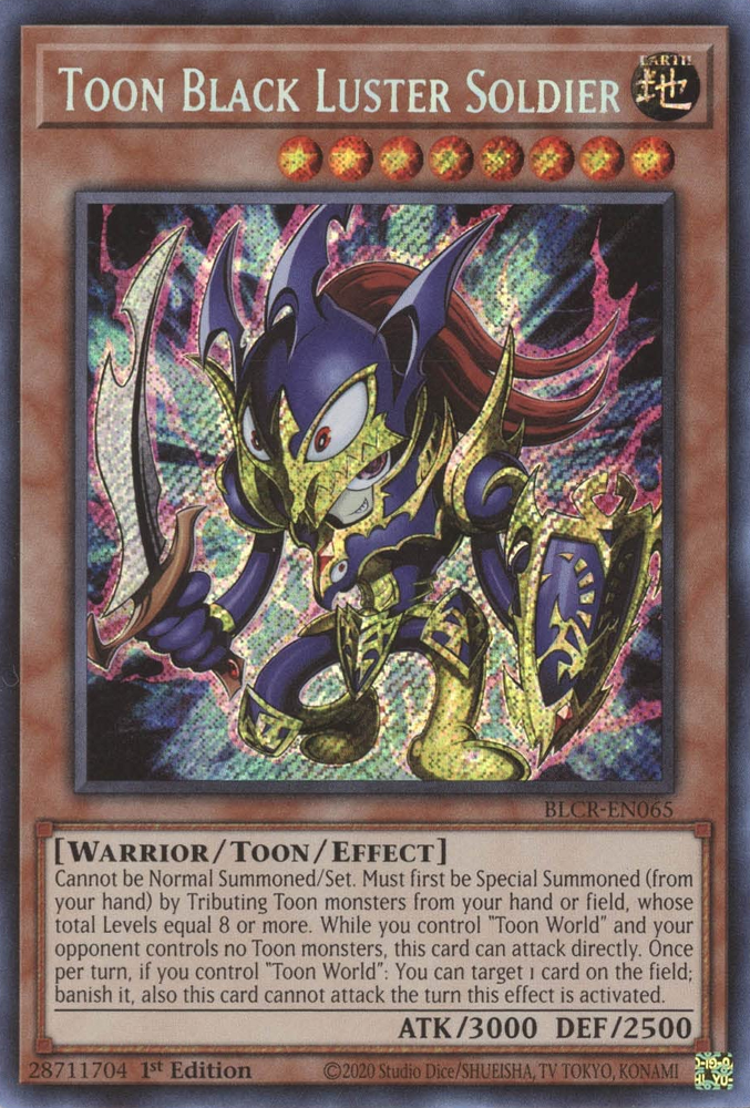 Toon Black Luster Soldier - BLCR-EN065 - Secret Rare 1