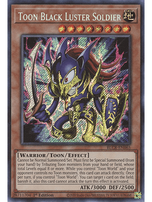 Toon Black Luster Soldier - BLCR-EN065 - Secret Rare