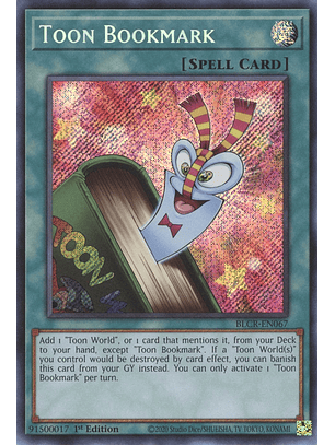Toon Bookmark - BLCR-EN067 - Secret rare 