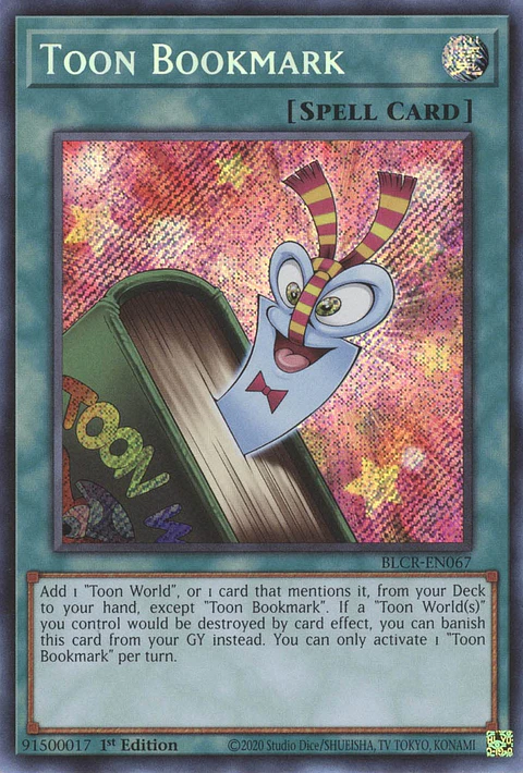 Toon Bookmark - BLCR-EN067 - Secret rare 