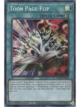 Toon Page-Flip - BLCR-EN068 - Secret Rare 
