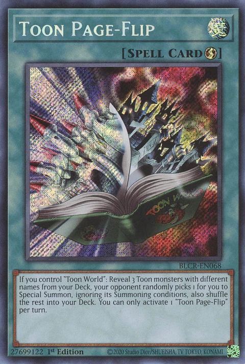 Toon Page-Flip - BLCR-EN068 - Secret Rare 