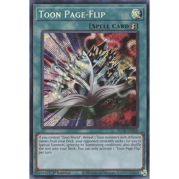 Toon Page-Flip - BLCR-EN068 - Secret Rare 