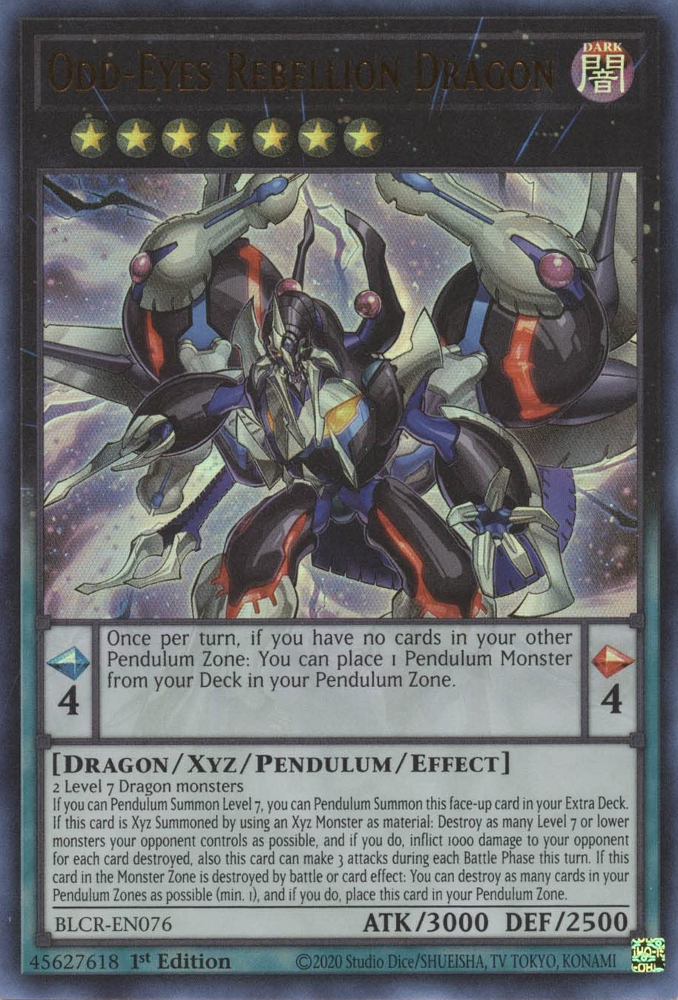 Odd-Eyes Rebellion Dragon - BLCR-EN076 - Ultra Rare 1