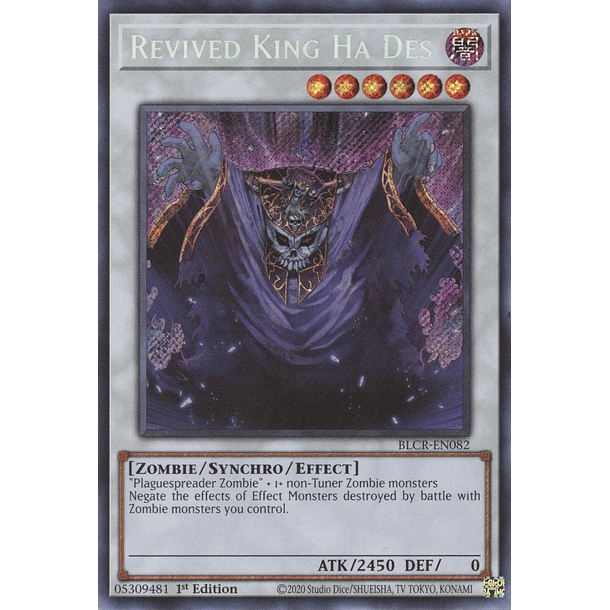 Revived King Ha Des - BLCR-EN082 - Secret Rare