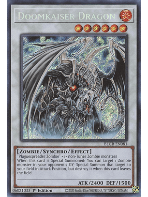 Doomkaiser Dragon - BLCR-EN081 - Secret Rare 