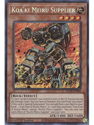 Koa'ki Meiru Supplier - BLCR-EN080 - Secret Rare