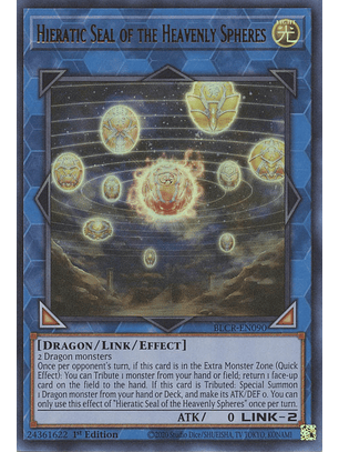 Hieratic Seal of the Heavenly Spheres - BLCR-EN090 - Ultra Rare