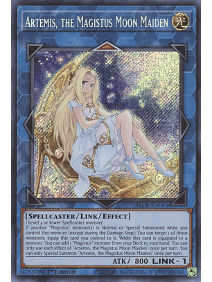 Artemis, the Magistus Moon Maiden - BLCR-EN095 - Secret Rare