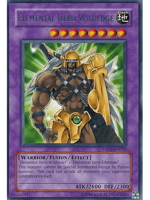 Elemental Hero Wildedge - DP03-EN010 - Rare 