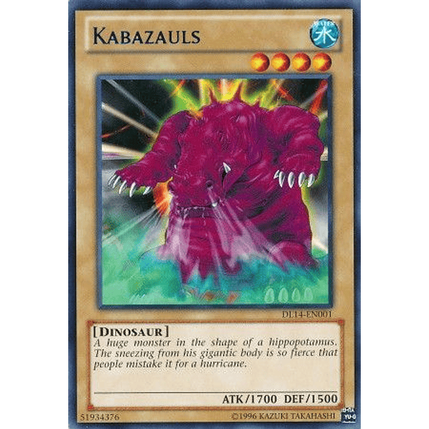 Kabazauls - DL14-EN001 - Rare (letras verdes)