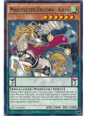 Majespecter Unicorn - Kirin - DOCS-EN029 - Rare 