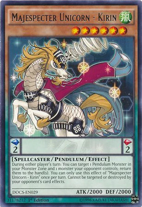 Majespecter Unicorn - Kirin - DOCS-EN029 - Rare 