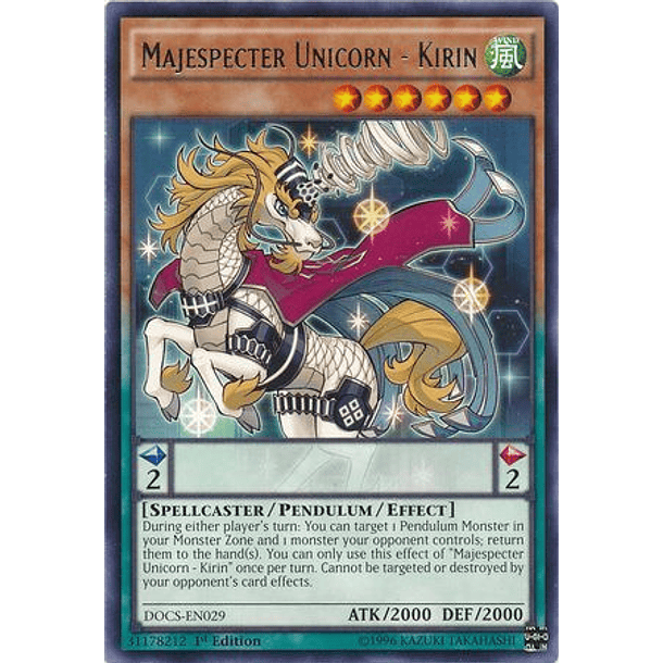 Majespecter Unicorn - Kirin - DOCS-EN029 - Rare 