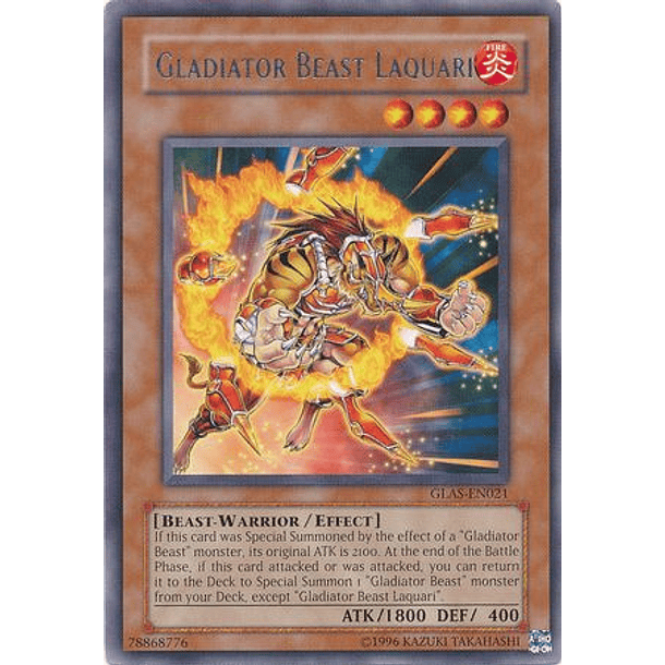 Gladiator Beast Laquari - GLAS-EN021 - Rare