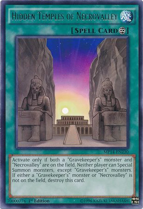 Hidden Temples of Necrovalley - MP14-EN230 - Rare
