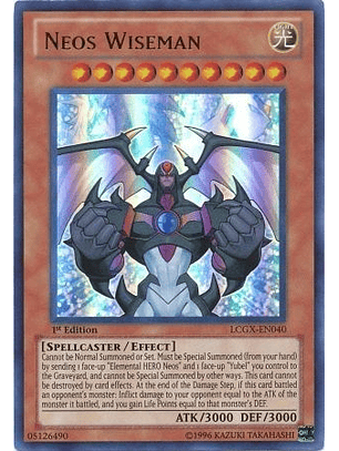 Neos Wiseman - LCGX-EN040 - Ultra Rare 1st Edition