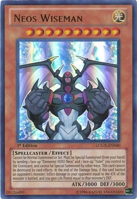 Neos Wiseman - LCGX-EN040 - Ultra Rare 1st Edition
