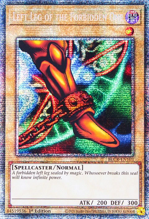 Left Leg of the Forbidden One - BLCR-EN103 - Starlight Rare 