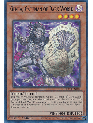 Genta, Gateman of Dark World - SR13-EN002 - Super Rare 