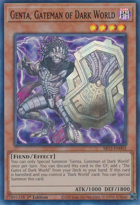 Genta, Gateman of Dark World - SR13-EN002 - Super Rare 