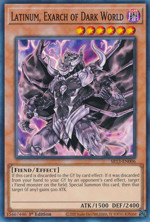 Latinum, Exarch of Dark World - SR13-EN006 - Common 
