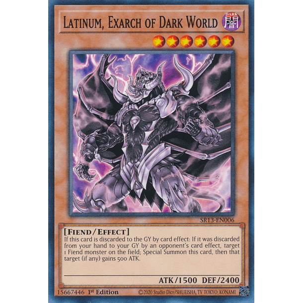 Latinum, Exarch of Dark World - SR13-EN006 - Common 
