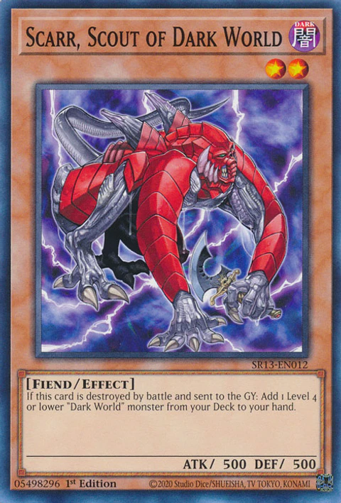 Scarr, Scout of Dark World - SR13-EN012 - Common 