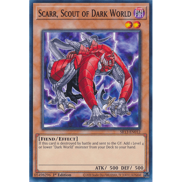 Scarr, Scout of Dark World - SR13-EN012 - Common 