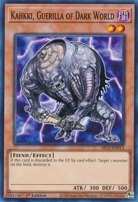 Kahkki, Guerilla of Dark World - SR13-EN013 - Common 