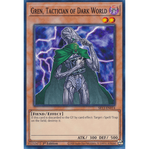 Gren, Tactician of Dark World - SR13-EN014 - Common 