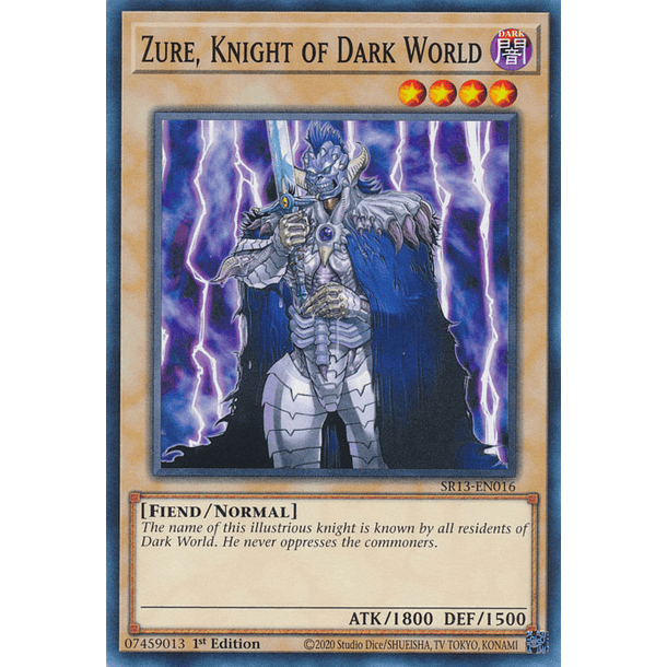 Zure, Knight of Dark World - SR13-EN016 - Common 