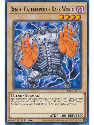 Renge, Gatekeeper of Dark World - SR13-EN017 - Common 